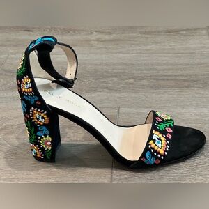 Women’s Pelle Moda Embroidered Suede Sandals